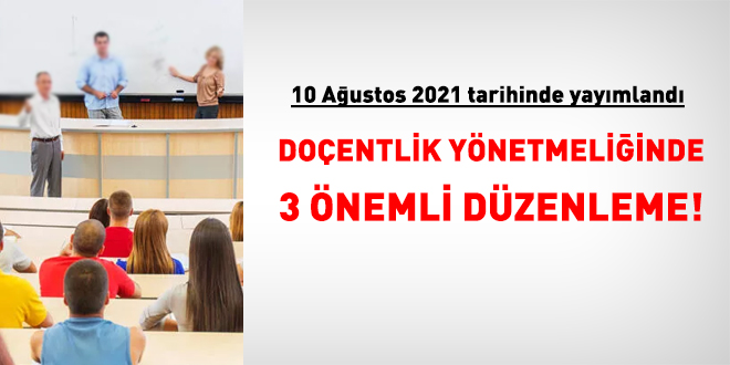 Doçentlikte, başvuru dönemi yeniden ikiye düşürüldü