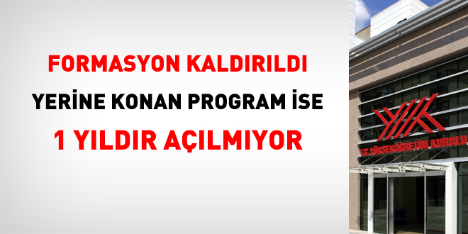 Formasyon kaldırıldı, yerine konan program ise 1 yıldır açılmıyor