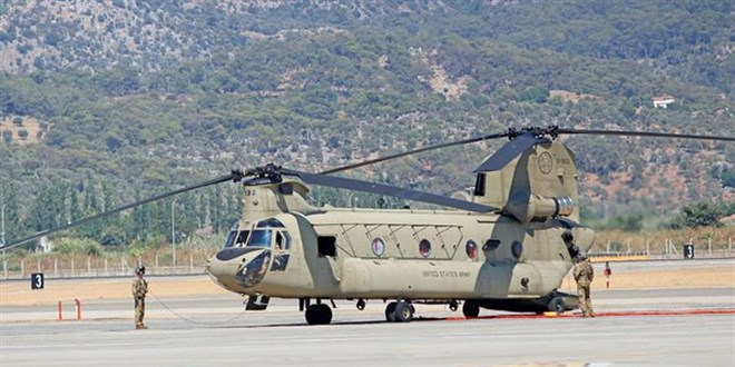 Soğutma çalışmaları için ABD'den 2 helikopter geldi