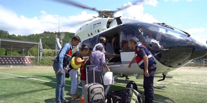 Bakan talimat verdi! Vatandaşlara helikopter tahsis edildi