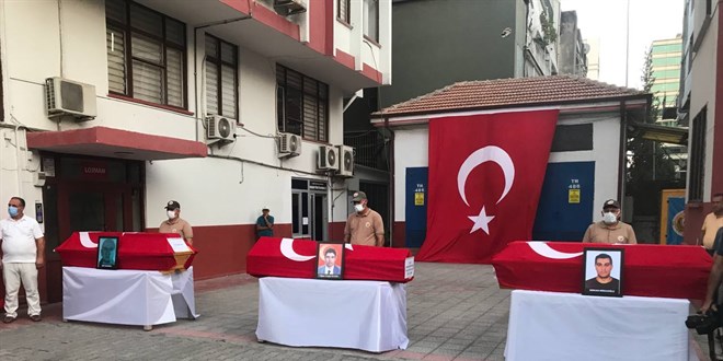 Yaşamını yitiren 3 Türk personel için tören düzenlendi