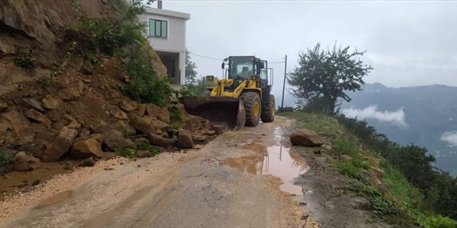 Ordu'da bir haftada 671 noktada heyelan meydana geldi