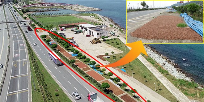 Karadeniz Sahil Yolu'na fındık seren üreticiler, güneşi bekliyor