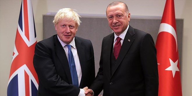 Erdoğan, Birleşik Krallık Başbakanı Johnson ile görüştü