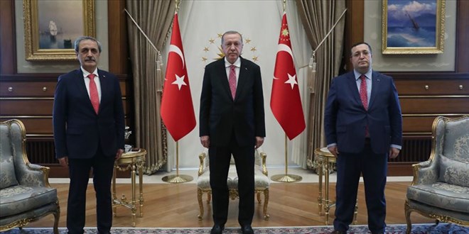 Erdoğan, Yargıtay Başkanı Şahin'i kabul etti