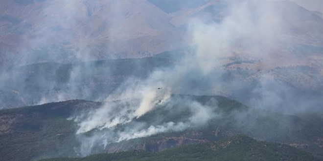 Tunceli'de 3 ayrı yangından ikisi kontrol altına alındı