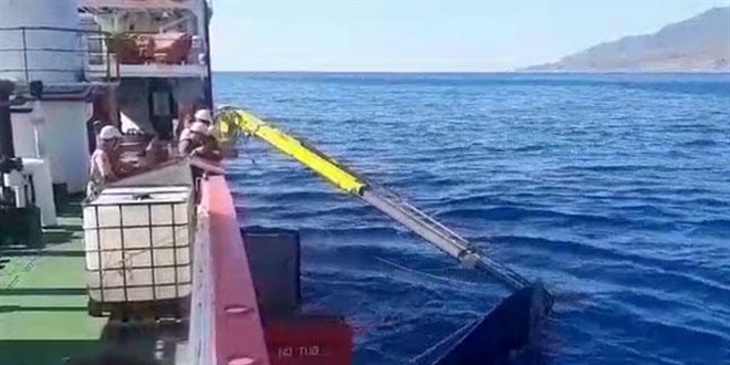 'Nene Hatun' Akdeniz'de temizlik çalışmalarına başladı