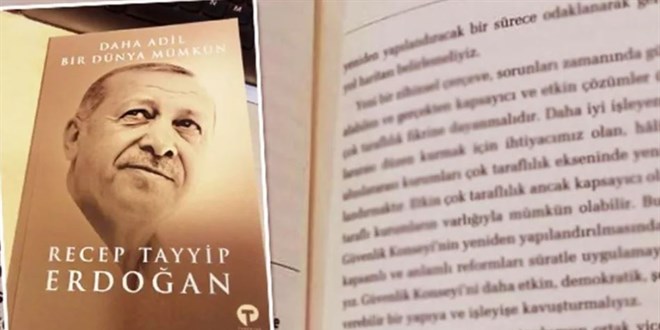 Cumhurbakan Erdoan kitap yazd: Daha Adil Bir Dnya Mmkn