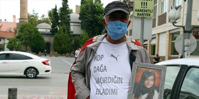 Kızı PKK tarafından kaçırılan baba, umut yürüyüşünde Uşak'a ulaştı