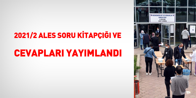 ALES soru kitapçığı ve cevap anahtarı yayımlandı