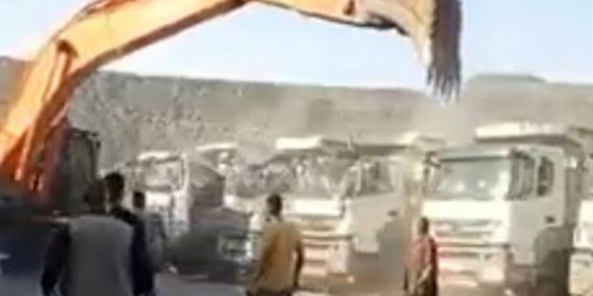 Kamyonları parçalayan operatör: Araçlar benim, mağdur kimse yok