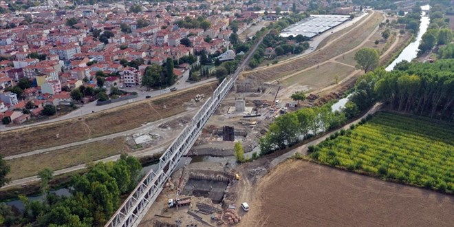 Halkal-Kapkule Demir Yolu Projesi'nde almalar sryor