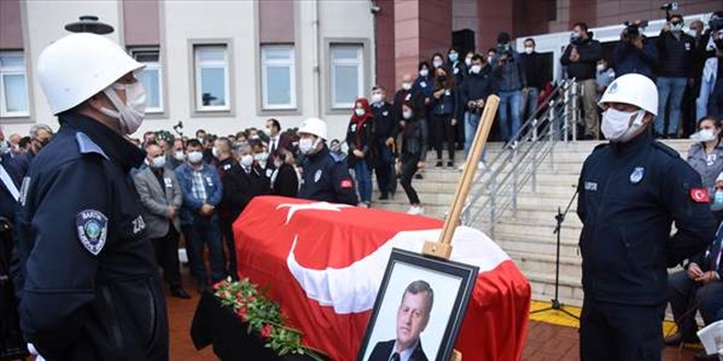 Trafik kazasında ölen Başkan Yardımcısı için tören düzenlendi