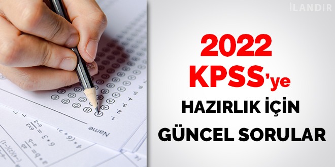 2022 KPSS Güncel Sorular