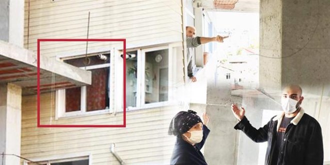 Bir metrelik arsa işgali yüzünden camlarının önü kapandı