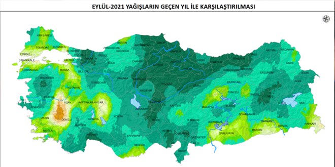 Eylül yağışları geçen yılı 3'e katladı