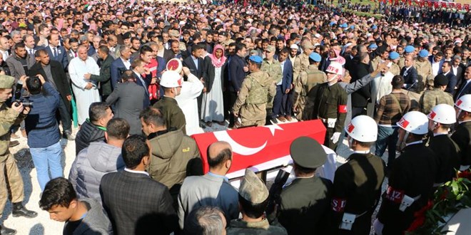 Araç kazasında şehit olan sözleşmeli er son yolculuğuna uğurlandı
