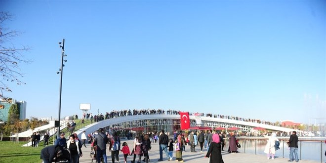 AKM Millet Bahçesi! 4 günde 200 bin ziyaretçi