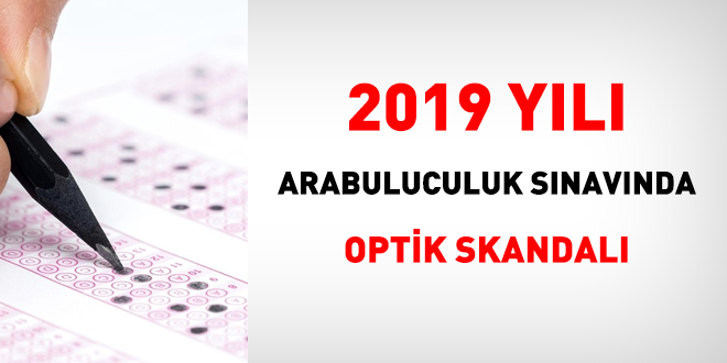 2019 yılı Arabuluculuk sınavında 'optik' skandalı