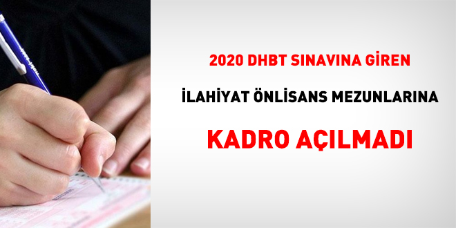 DHBT'ye giren ilahiyat önlisans mezunlarına kadro açılmadı