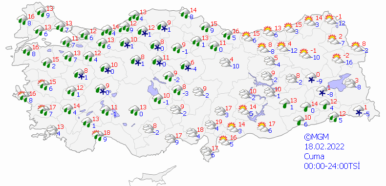 Meteoroloji'den buzlanma ve çığ uyarısı - Haritalı