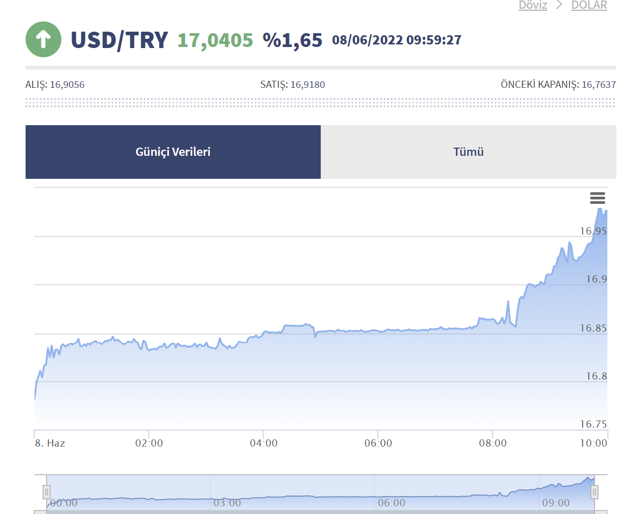 Dolar'ın yükselişi durdurulamıyor