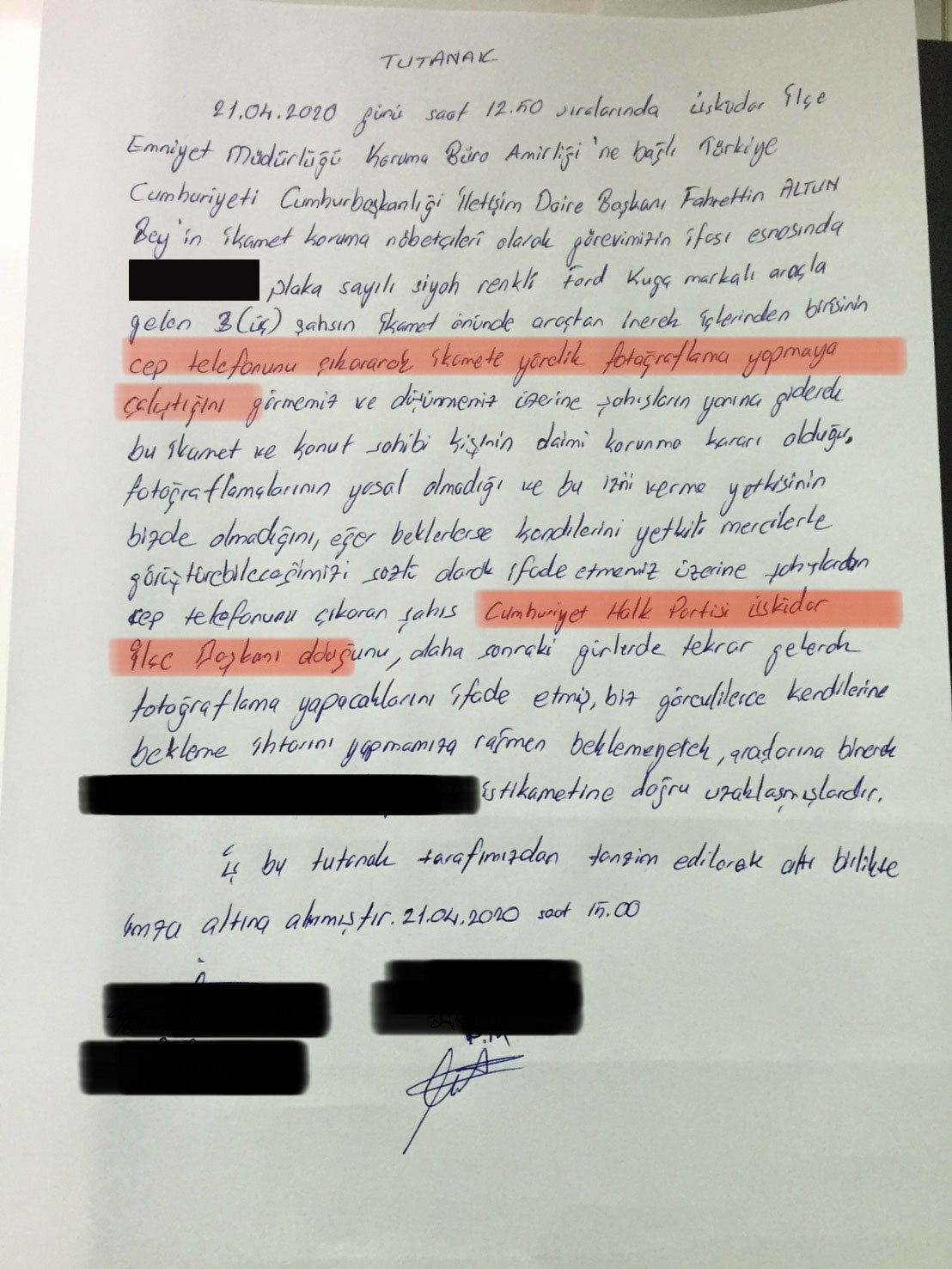 chp ilce baskani fahrettin altun un evi gozetlerken yakalandi memurlar net