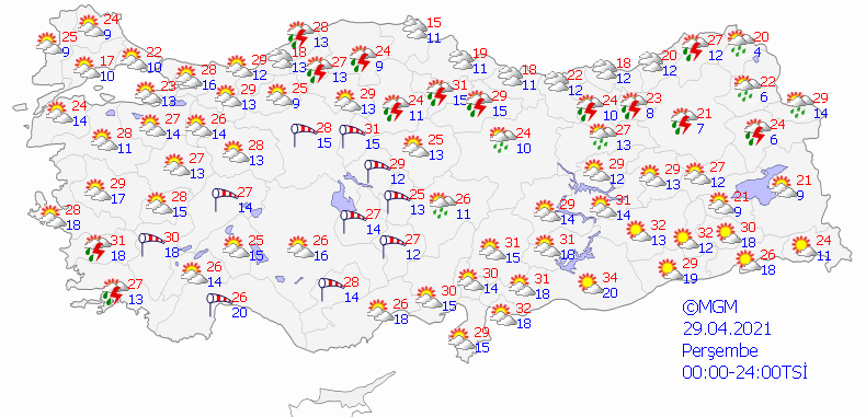 Meteorolojiden il il sağanak uyarısı- Haritalı