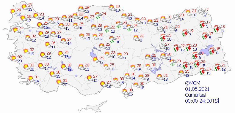 Meteorolojiden il il sağanak uyarısı- Haritalı