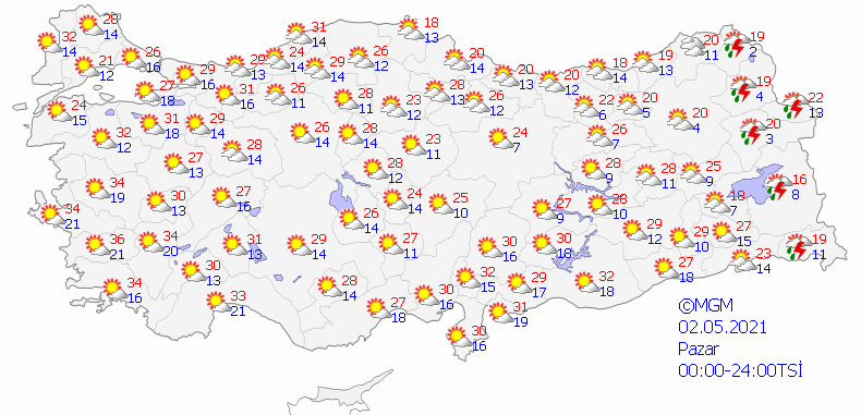 Meteorolojiden il il sağanak uyarısı- Haritalı