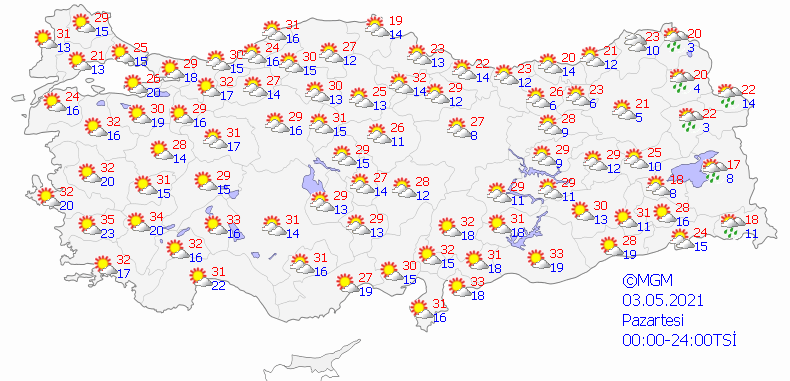 Meteorolojiden il il sağanak uyarısı- Haritalı