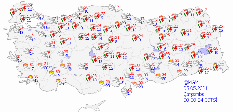 Meteoroloji saat vererek uyardı: Bu illerde sağanak bekleniyor