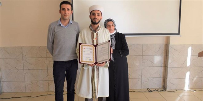 Kahramanmaraş'ta cezaevine düşen Veysel Bakır hafız oldu