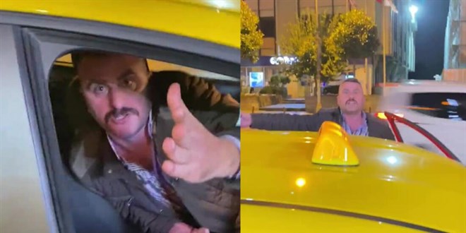İstanbul'da taksici terörü: Kafana sıkarım