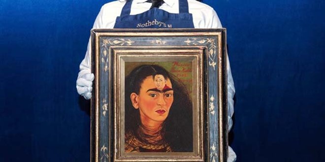 Frida Kahlo'nun son otoportresi, 34,9 milyon dolara satld