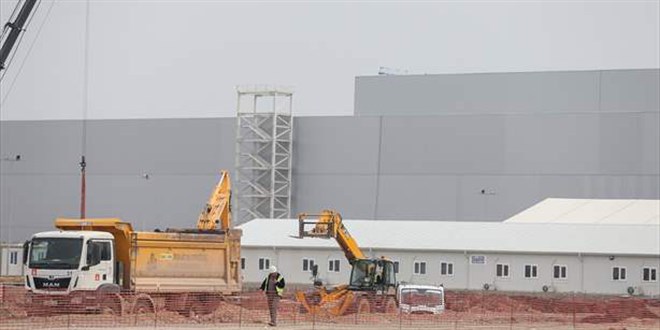 TOGG'un Gemlik'teki fabrikasının inşası hızla sürüyor