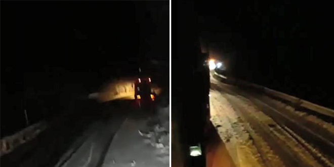 Kastamonu'da kar yağışı yolu kapattı, araçlar mahsur kaldı