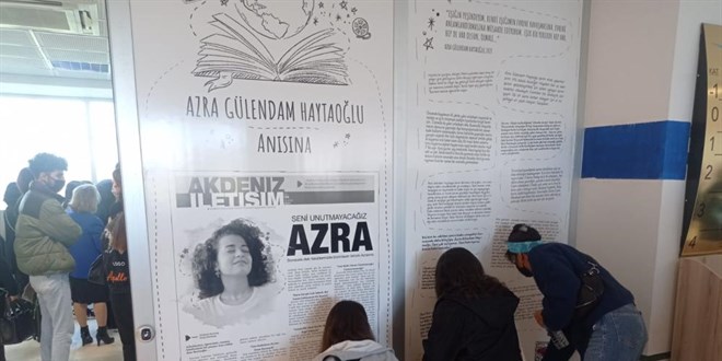 Vah�ice katledilen Azra'n�n ismi okudu�u �niversitede ya�at�lacak