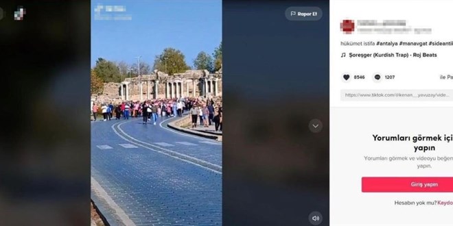 Turistleri 'Hükümet aleyhine sloganlar atıyorlar' diye paylaşan şüpheli yakalandı