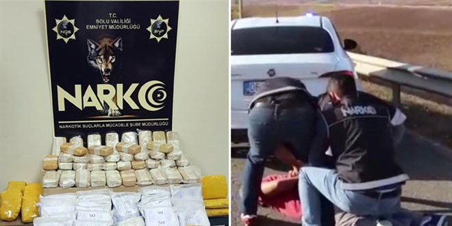 Eroinle yakalanan emekli astsubay ile 4 san��a ceza