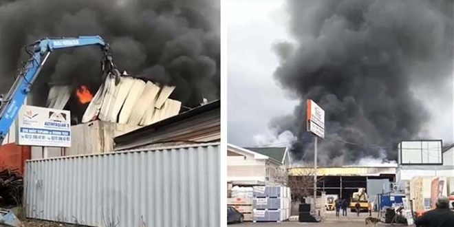 Ankara'da geri d�n���m tesisinde yang�n