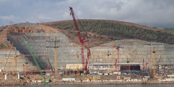 Akkuyu NGS'nin birinci ünitesinde pompa istasyonunun temeli inşa ediliyor
