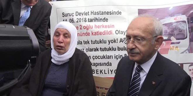 CHP Genel Başkanı Kılıçdaroğlu Emine Şenyaşar ile görüştü