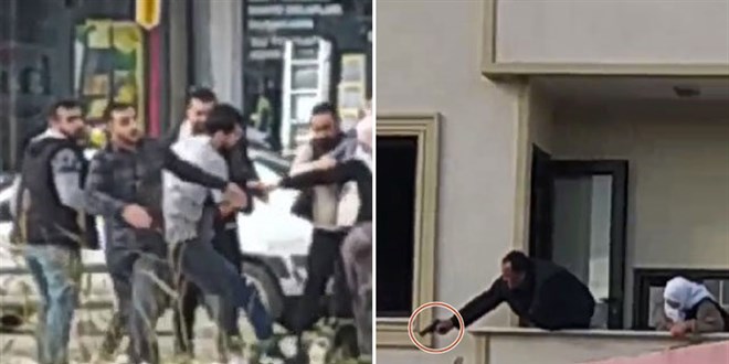 Balkondan ateş açtığı kiracısı yaralandı; o anlar kamerada