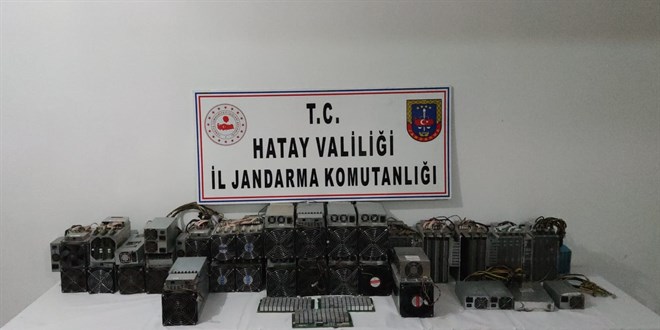 Hatay'da 23 kripto para üretim cihazı ele geçirildi