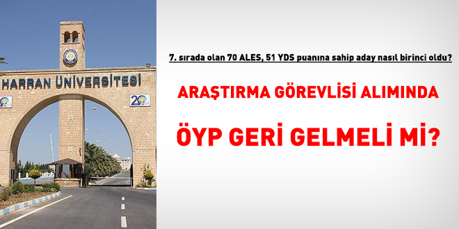 Araştırma görevlisi alımında ÖYP geri gelmeli mi?