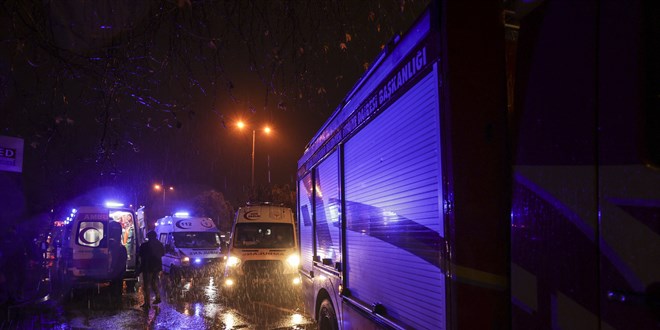 Başkentteki özel bir hastanede yangın çıktı