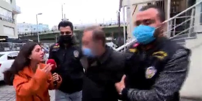 Muhabir kendisini taciz eden sap�kla y�zle�ti