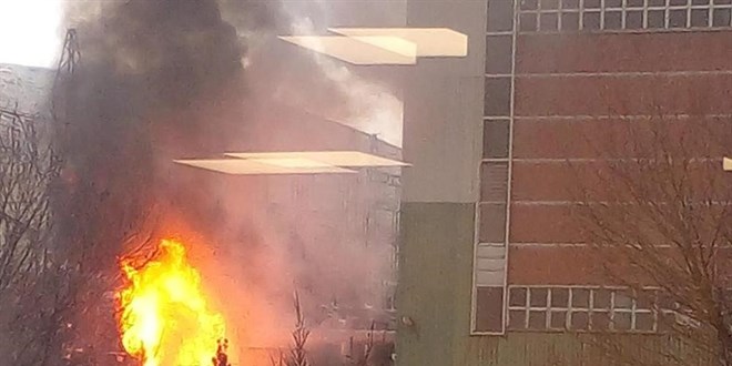 Termik santralde korkutan yangın