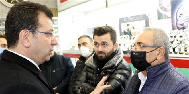 Esnafın PKK sorusu İmamoğlu'nu çıldırttı: Senin beynin tutulmuş